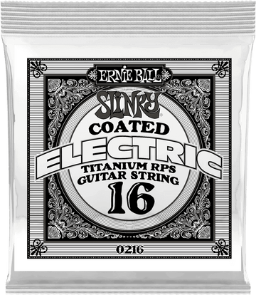 .016 SLINKY COATED TITANIUM REINFORCED PLAIN ELECTRIC GUITAR STRINGS