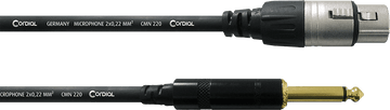 Cavo Audio XLR Femmina - Jack Mono 7,5 M