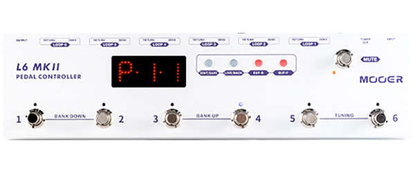 PEDALIER MOOER CONTROLLER L6 MKII BLANC
