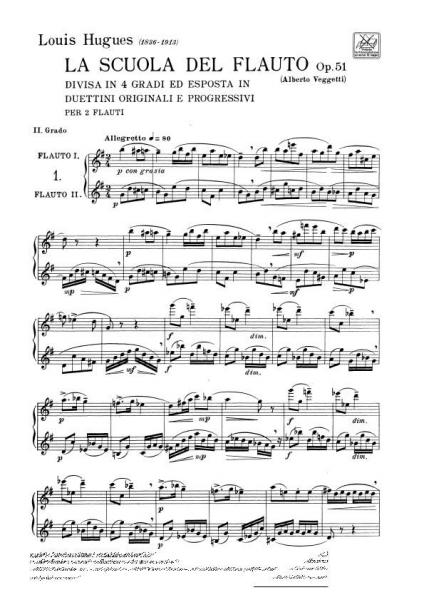 Hugues L. - Scuola del flauto divisa in 4 gradi Vol.2 - Flauto