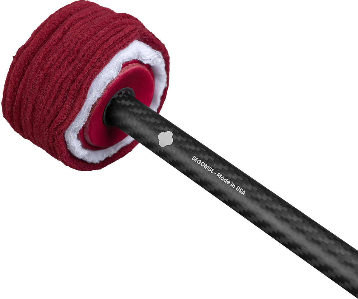 Gong Mallet Vikrampal Fine Touch Soft - Large, Burgundy