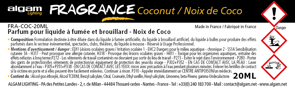 Profumo per Liquido per Fumo e Nebbia Cocco 20ML