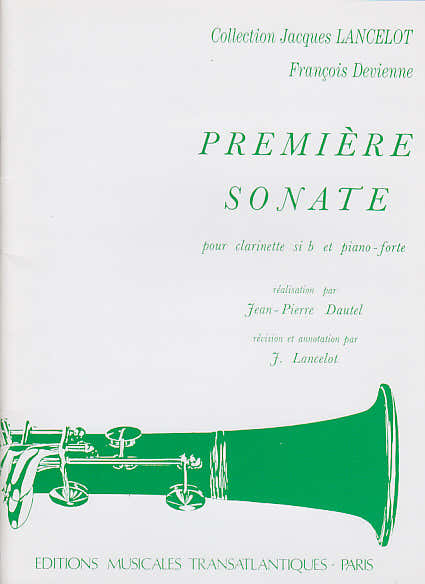 Devienne Prima Sonata Per Clarinetto Sib E Pianoforte