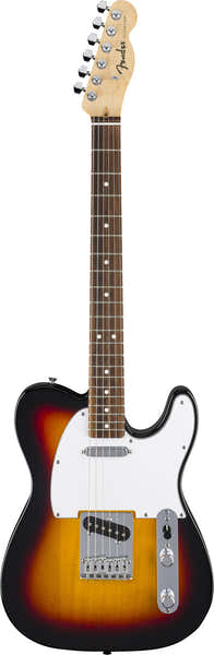Telecaster Standard LRL Battipenna bianco Sunburst a 3 colori