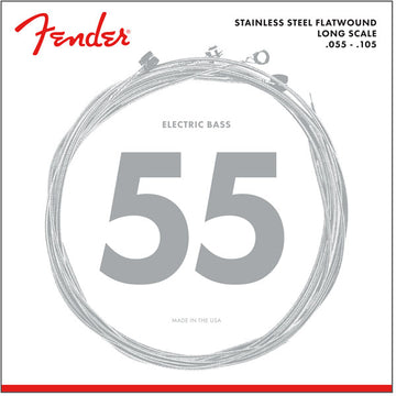 STAINLESS STEEL FLATWOUND LONG SCALE 55-105