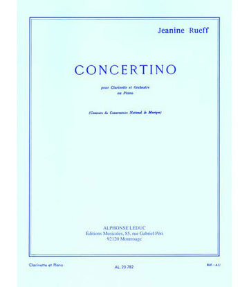 Rueff J. - Concertino Op.15 - Clarinette et Piano