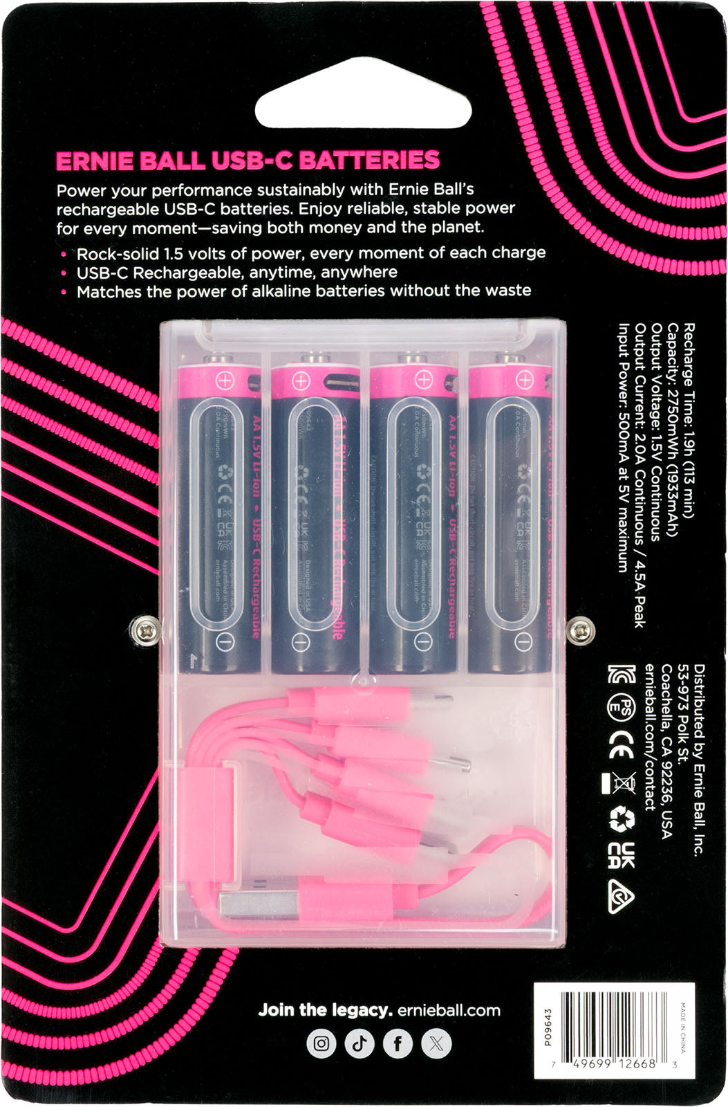 AA rechargeable batteries via USB-C