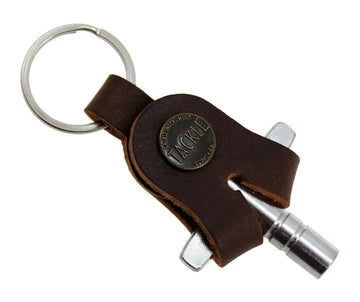 Chiave Di Accordatura + Portachiavi In Pelle - Mogano