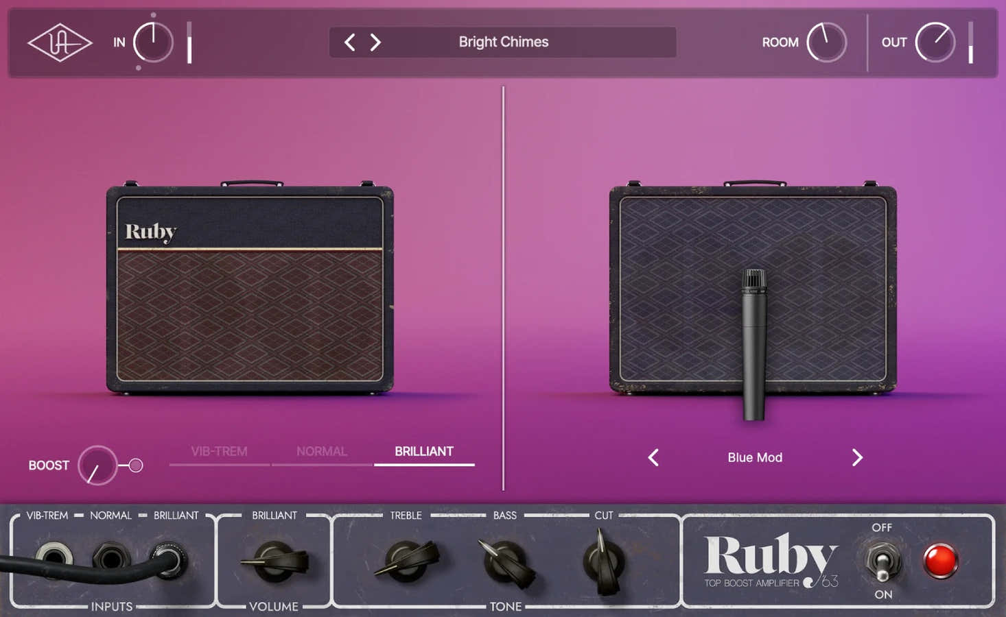 UAD Ruby 63 Amplificatore Top Boost