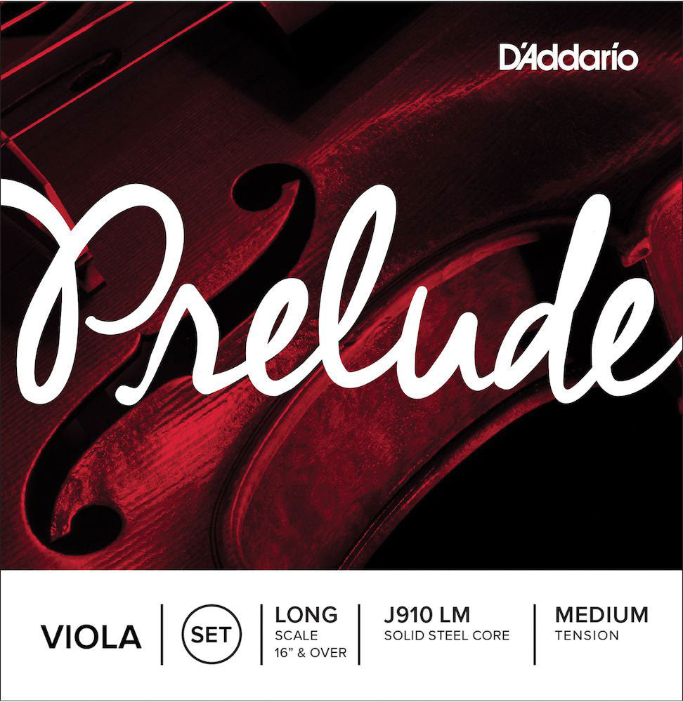 D'ADDARIO SET OF STRINGS FOR PRELUDE VIOLA "LONG SCALE" MEDIUM TENSION