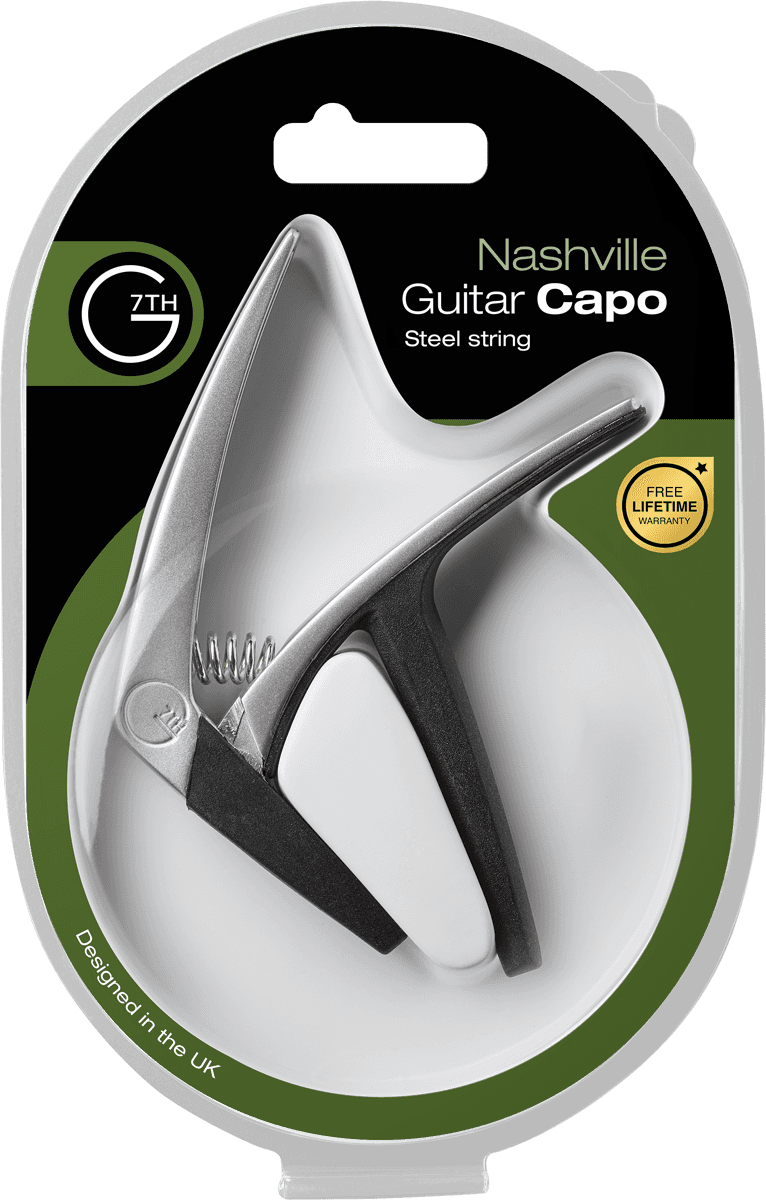 NASHVILLE CAPODASTRES 6 STRINGS ACOUSTIC/ELECTRIC SILVER