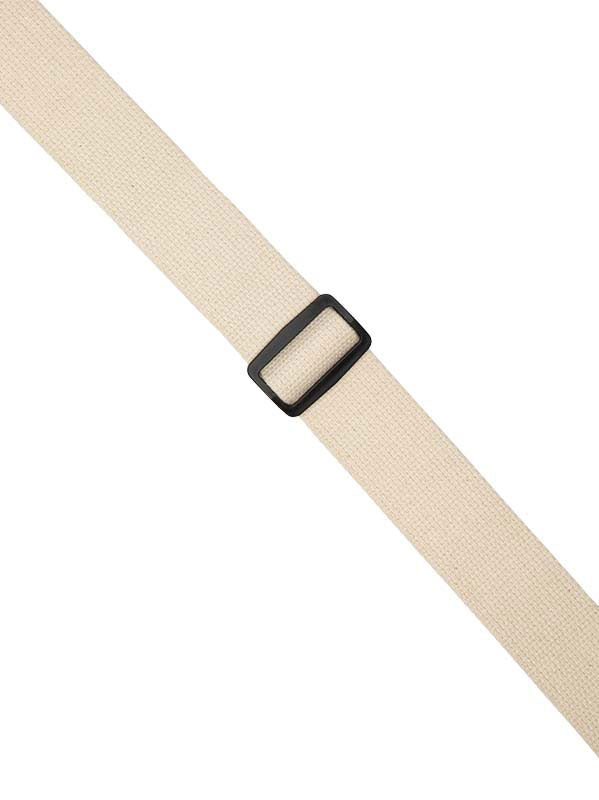 Tracolla in cotone con 4 porta-plettro 5 cm - Naturale/Naturale