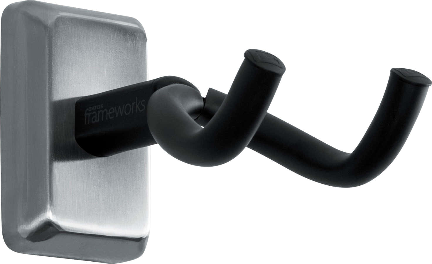 Supporto da parete per chitarra piastra in cromo satinato