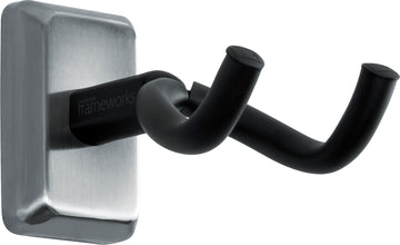 Supporto da parete per chitarra piastra in cromo satinato