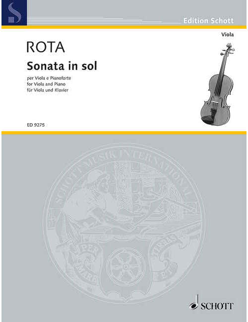 ROTA NINO - SONATA IN SOL - VIOLA AND PIANO