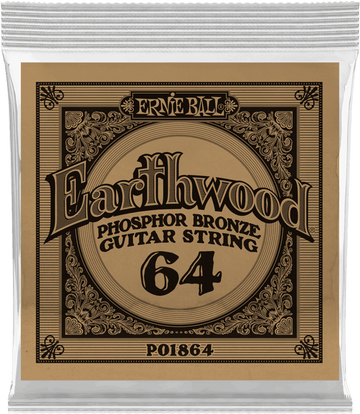 .064 EARTHWOOD PHOSPHOR BRONZE ACOUSTIC GUITAR STRINGS