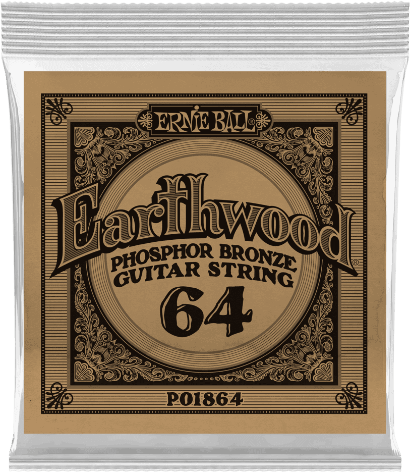 .064 EARTHWOOD PHOSPHOR BRONZE ACOUSTIC GUITAR STRINGS