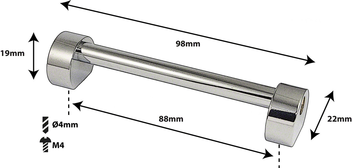 TL3D88 - BLOCCHETTO TUBO - 88MM - DOPPIO (X1)