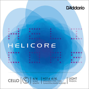 H514L HELICORE SINGLE C STRINGS FOR CELLO CELLO 4/4 HANDLE LIGHT VOLTAGE PURPLE