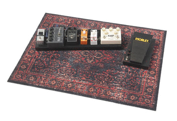 VPA-BLR Tappeto Vintage Persian Club Series 80 X 60CM Antiscivolo Nero Rosso