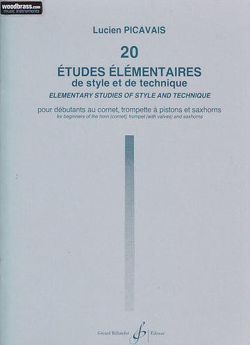 Picavais Lucien - 20 Etudes Elementaires - Trompette