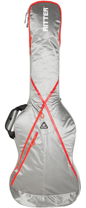 Custodia Basso Elettrico Grigia & Rossa