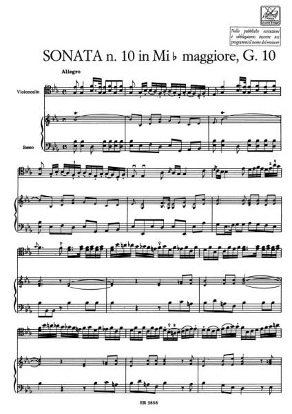 Boccherini L. - 19 Sonatas Vol. II G.10-19 - Violoncelle et Piano