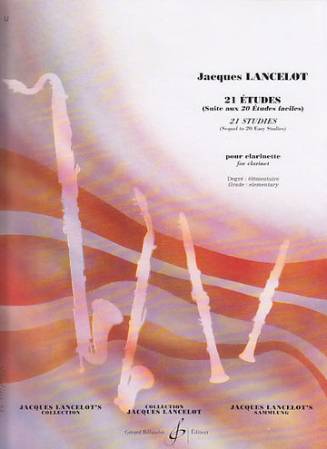 Lancelot Jacques - 21 Etudes - Clarinette
