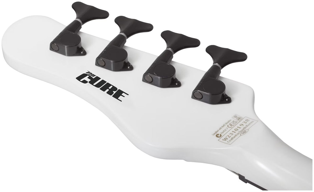 Ultra Spitfire Signature Simon Gallup Bianco lucido con Leone rosso