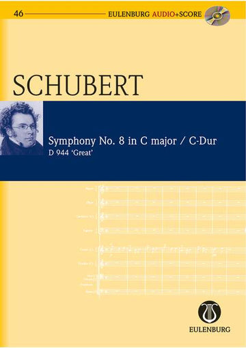 Schubert Franz - Sinfonia N°8 Do Maggiore + CD - Partitura per studio