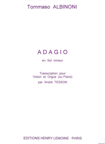 Albinoni Tomaso - Adagio - Violon Piano