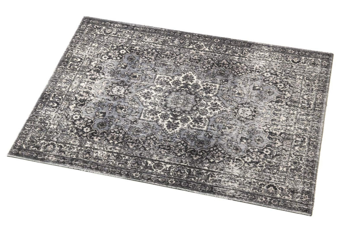 VPA-GRY Tappeto Vintage Persian Club Series 80 X 60CM Antiscivolo Grigio
