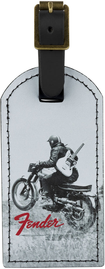 Fender Etichetta portabagagli Pubblicità Vintage Motociclista