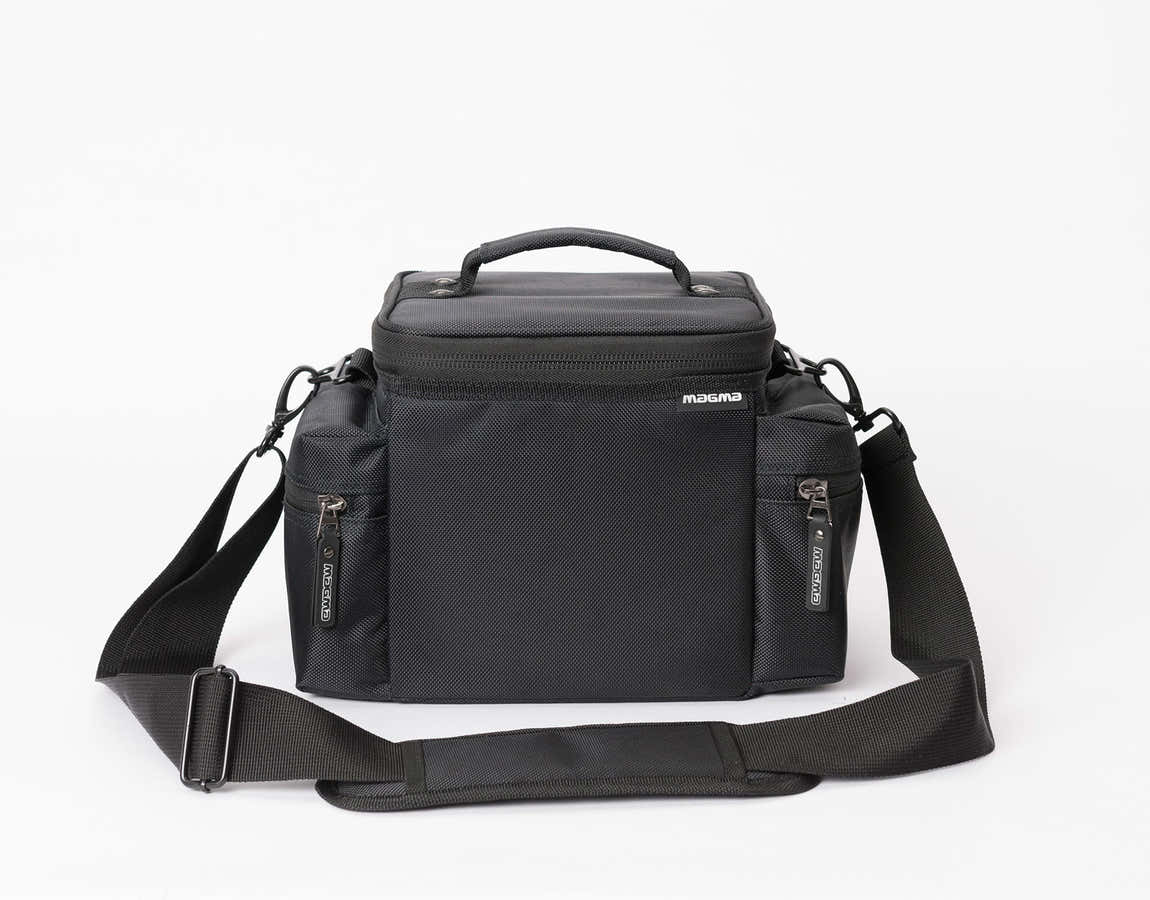 45 Borsa per dischi 100 Nero/bordeaux