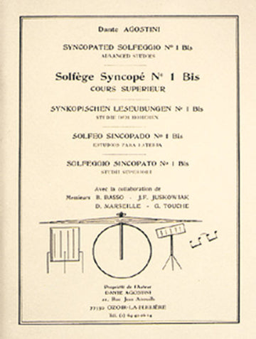 Solfège Syncopé Vol.1 Bis - Agostini