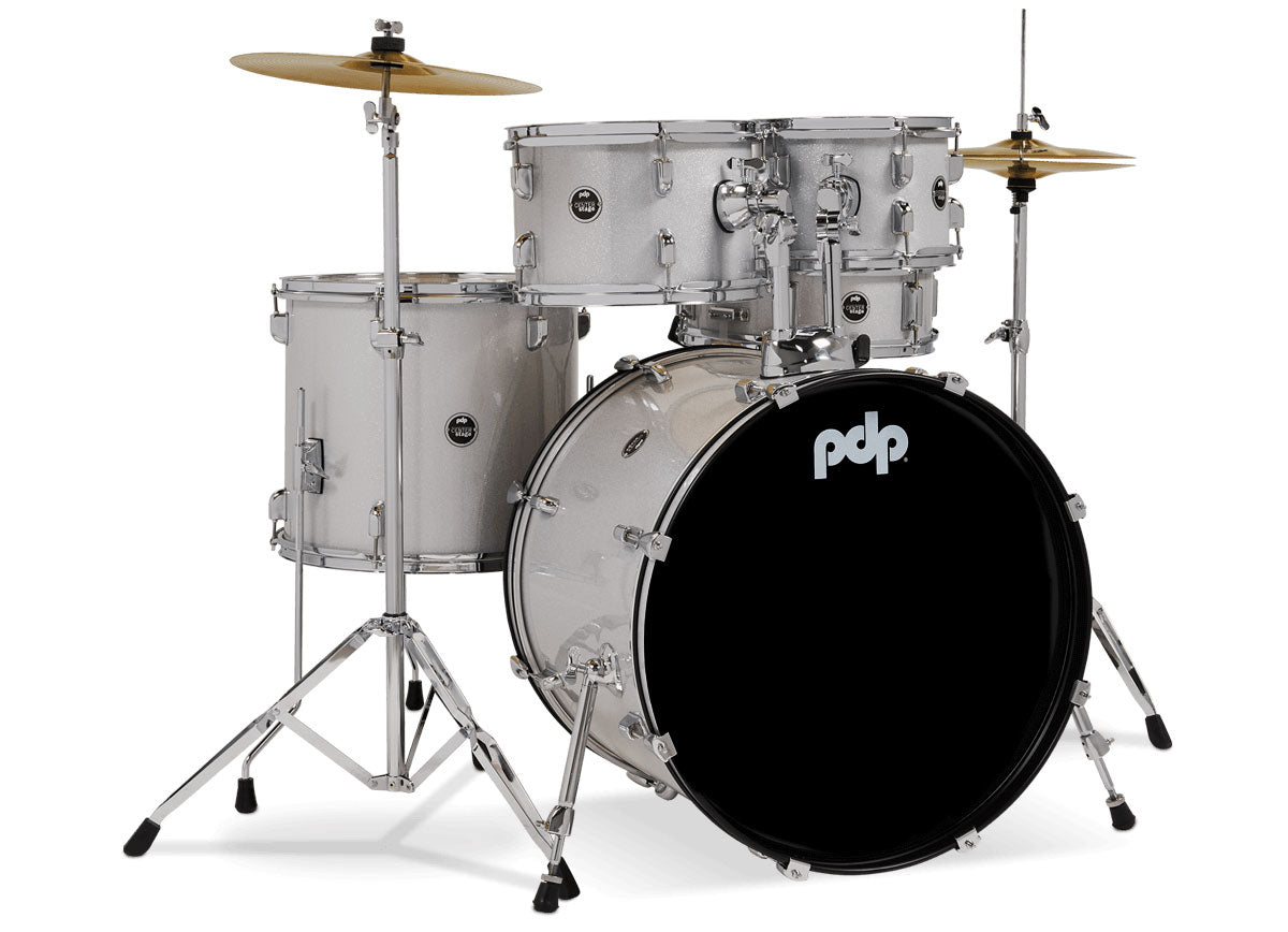 SET COMPLETO BATTERIA CENTERSTAGE DIAMOND WHITE SPARKLE PDCE2215KTDW
