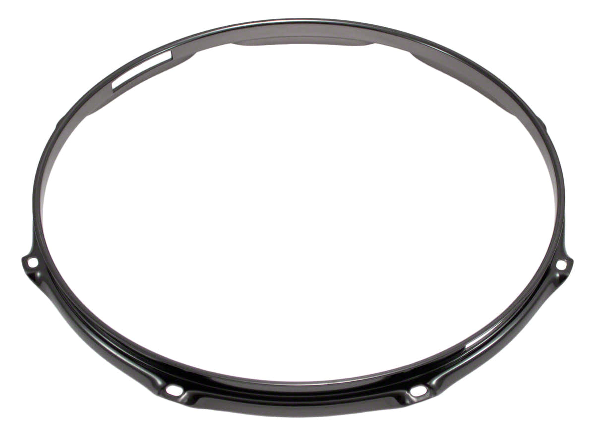 H23-14-8SBK - CERCHIO 14" 8 TIRANTI CORDIERA NERO SUPER TRIPLA FLANGIA 2.3MM