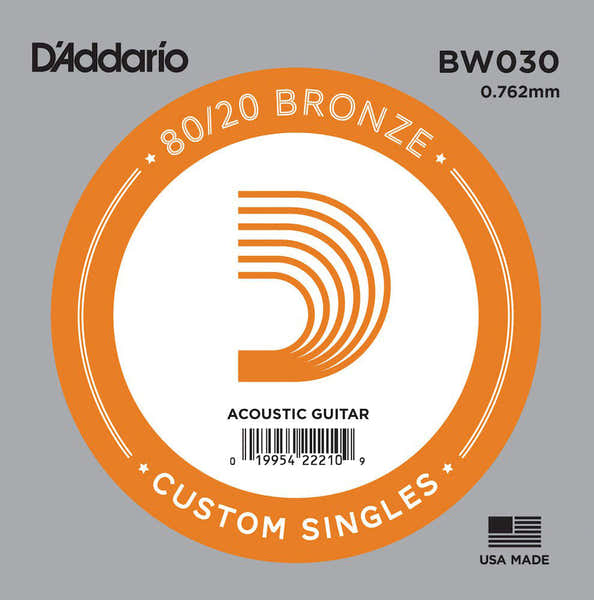 D'ADDARIO BW030 80/20 Bronzo Unità 030