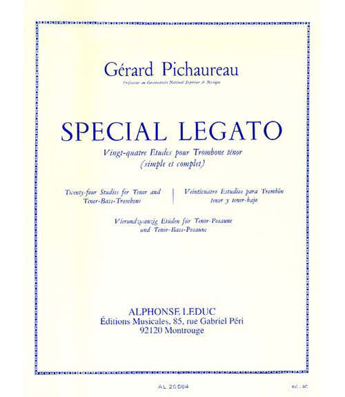 Pichaureau Gerard - Special Legato - 24 Etudes Pour Trombone Ténor