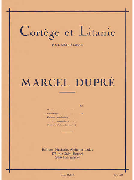 Leduc Cortege & Litanie Opus 19/2