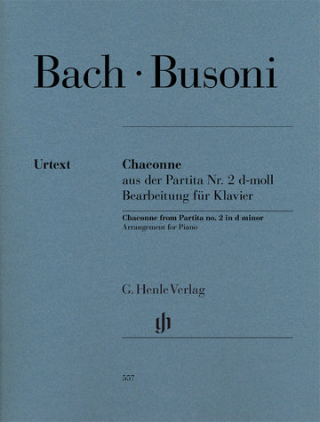 Bach J.S. / Busoni F. - Chaconne From Partita N°2 D Minor - Pianoforte