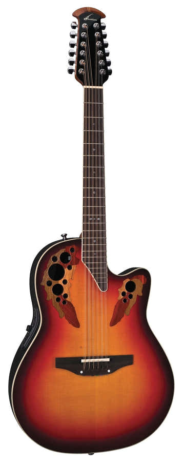 Chitarre Elettroacustiche Standard Elite Deep Contour Cutaway 12-String New England Burst