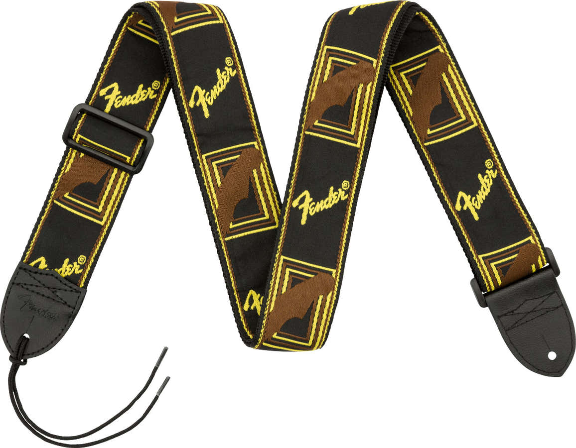 2 Tracolla monogrammata Nero/Giallo/Marrone