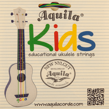 Ukulele per Bambini Sop. Conc. TN. GCEA Corde Colorate Sol Acuto
