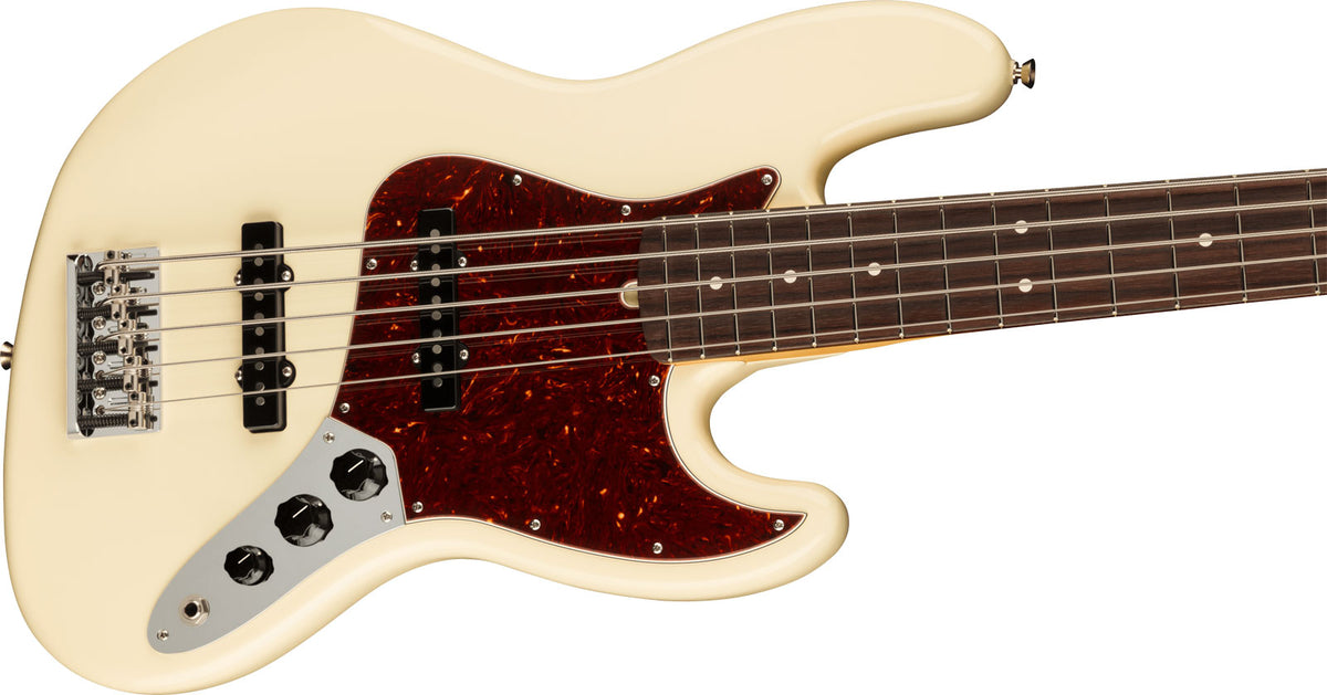 Jazz Bass V American Professional II Rw Bianco Olimpico