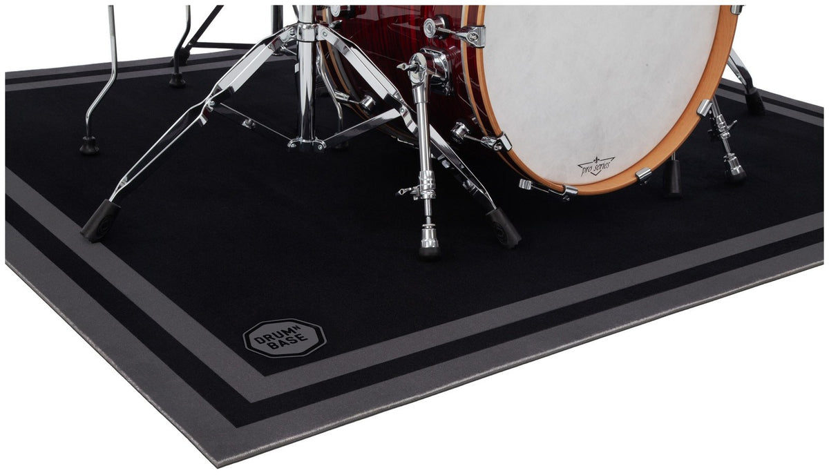 Sospensione Libera e Riduzione del Rumore d'Impatto di 27dB - Tappeto per Batteria 1.85 x 1.65m - Stage Black