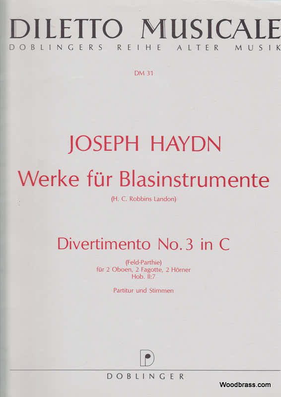 Haydn Joseph - Divertimento N°3 In C Hob.ii:7 - Direttore & Parti