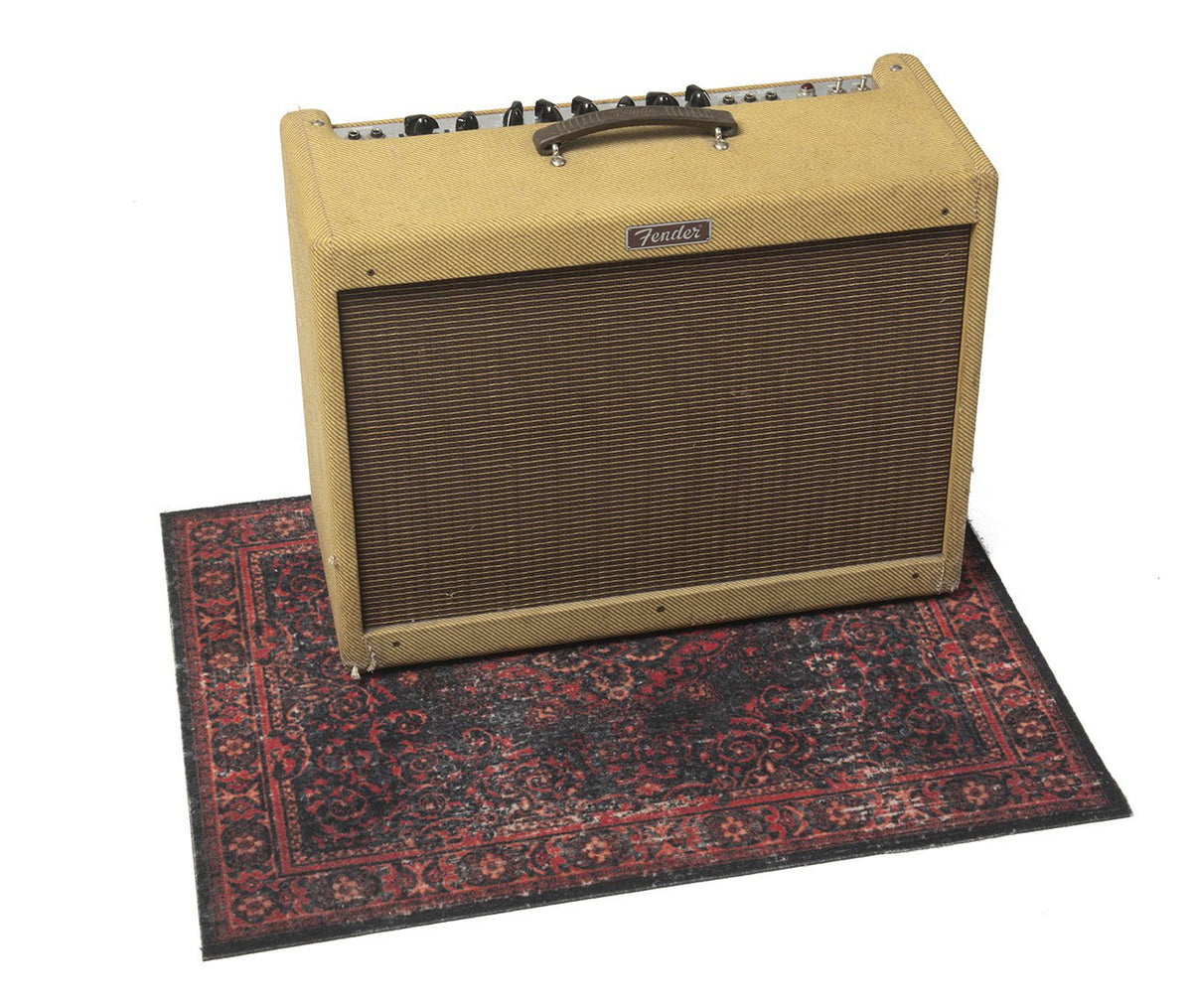 VPA-BLR Tappeto Vintage Persian Club Series 80 X 60CM Antiscivolo Nero Rosso
