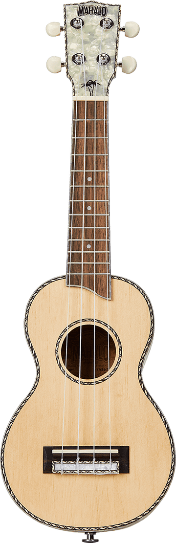Soprano Elettrico Naturale Testa Perlata + Custodia