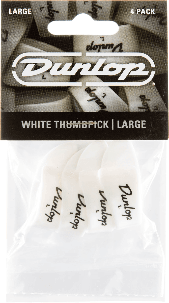 4 x Thumbpick White Large
